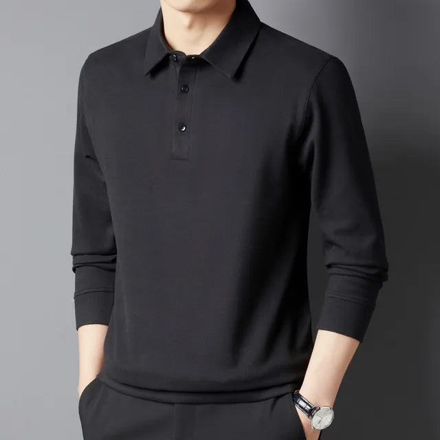 Leichtes Strick-Polo-Kragen-Top