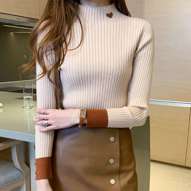 Embroidered knitted sweater