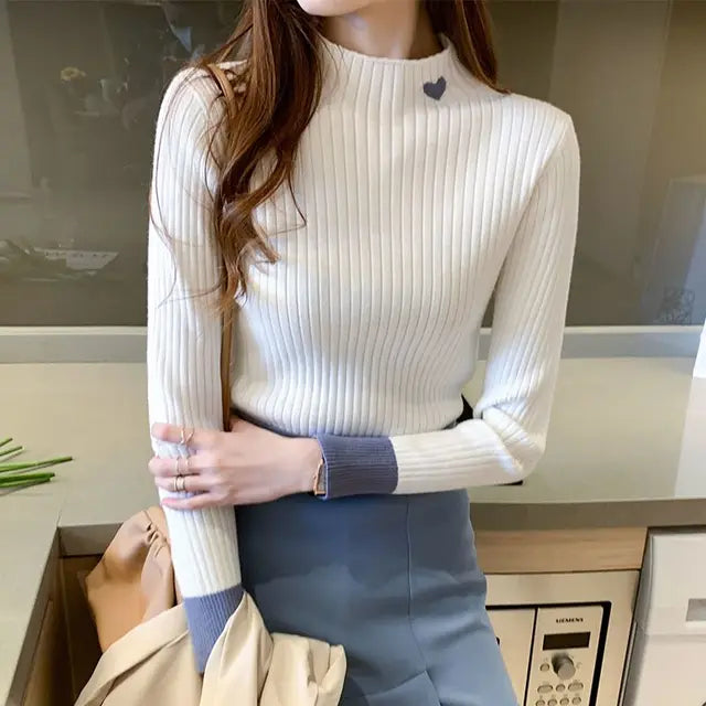 Embroidered knitted sweater