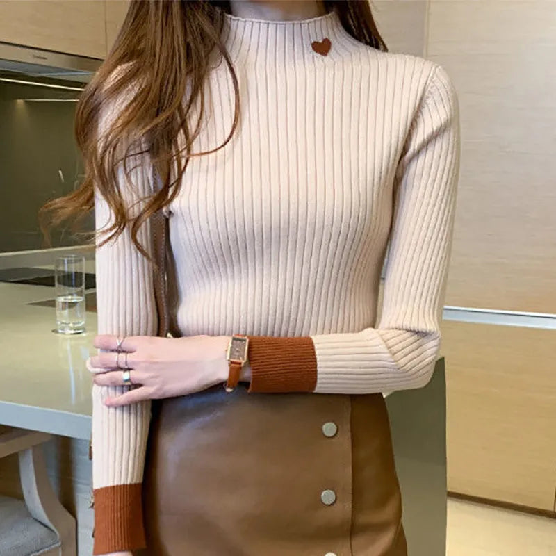 Embroidered knitted sweater