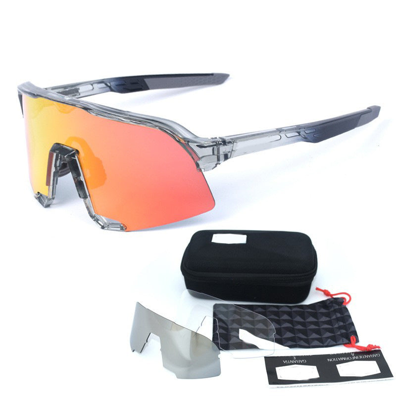 Polarisierte Radfahrerbrille UV400 Outdoor-Sport-Sonnenbrille