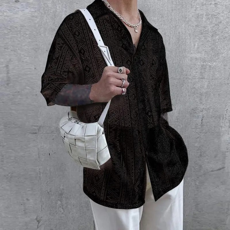 Transparent lace top