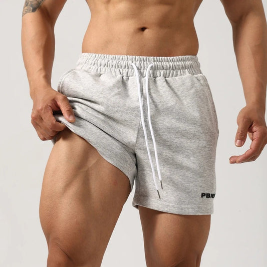 Herren Baumwolle Stretch Fitness Gym Shorts
