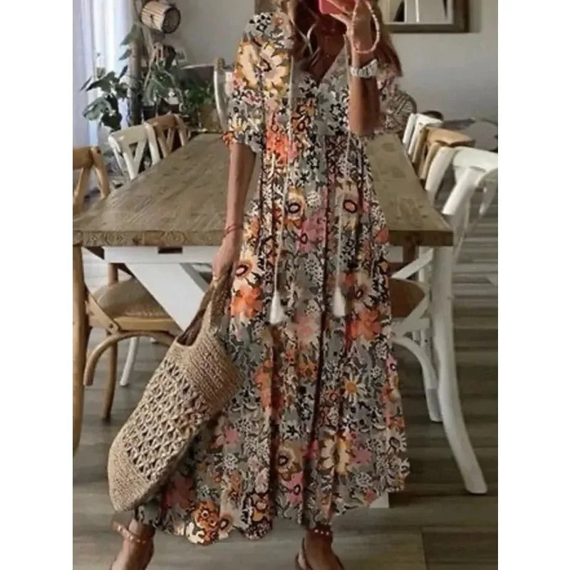 Floral maxi dress