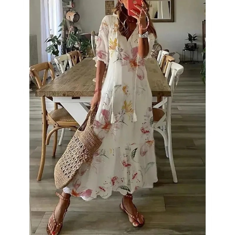 Floral maxi dress