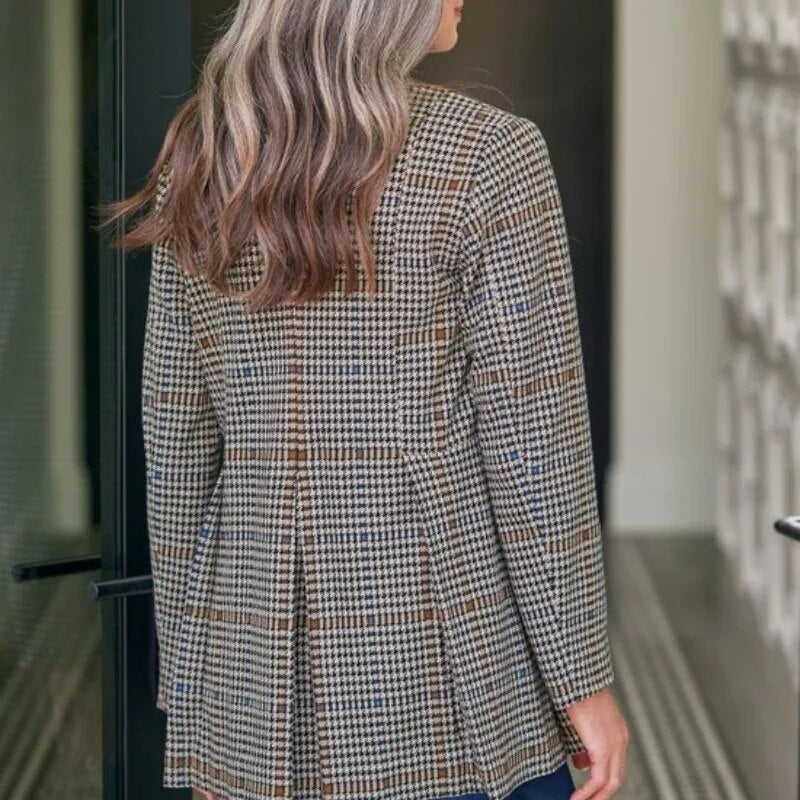 Karierter Smart-Blazer