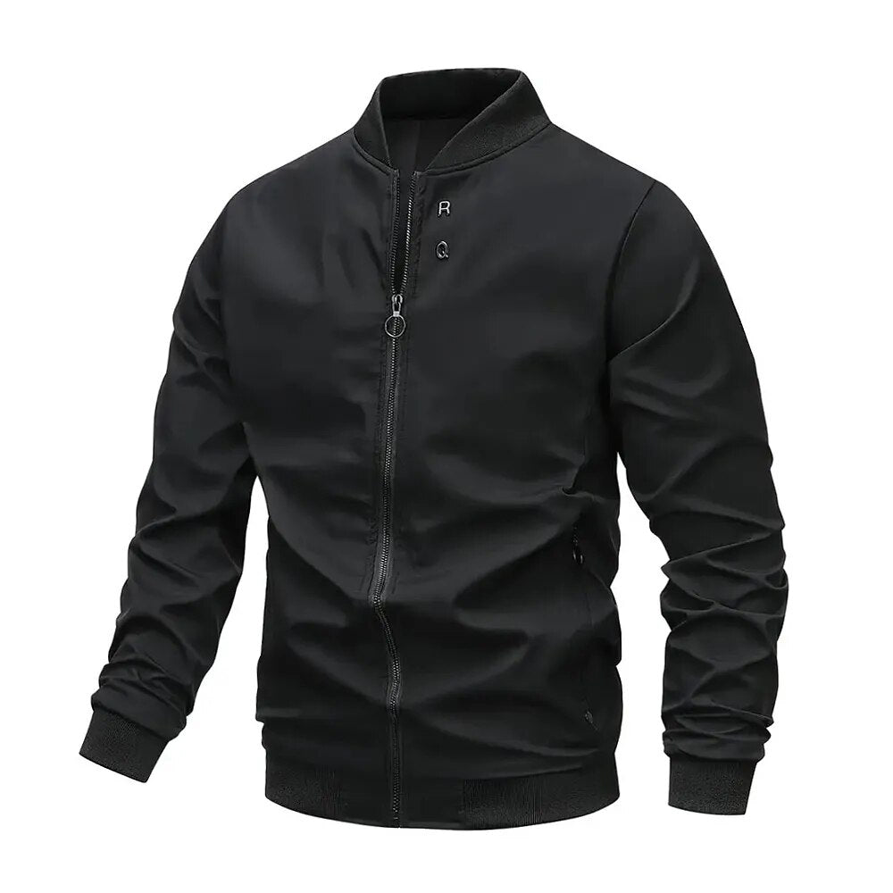 Lässige Windbreaker Bomberjacken