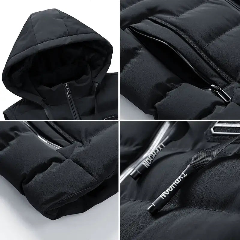ArcticTrek Men's Hooded Vest