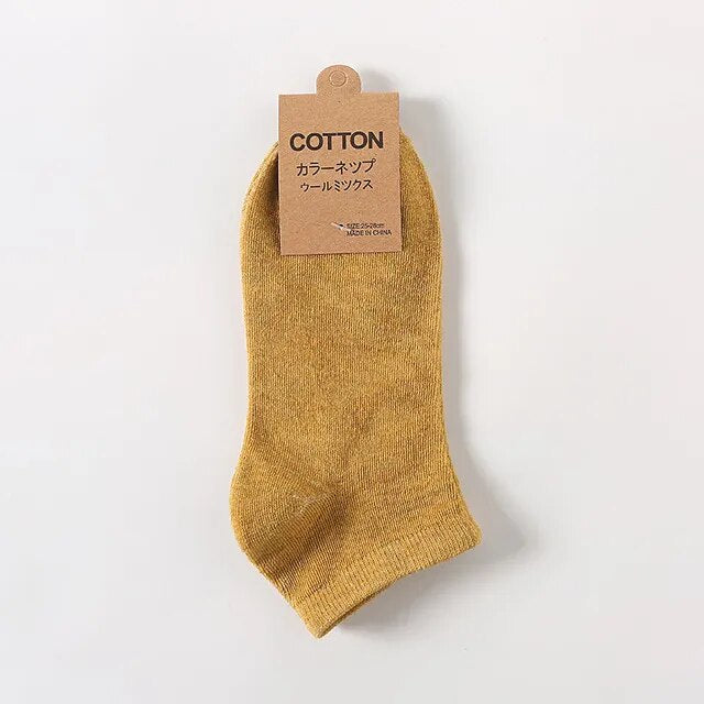 Low cotton socks