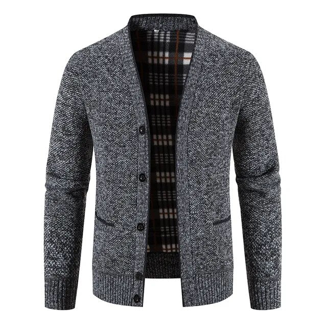 Einreihige Herren Strickjacke Pullover Jacke