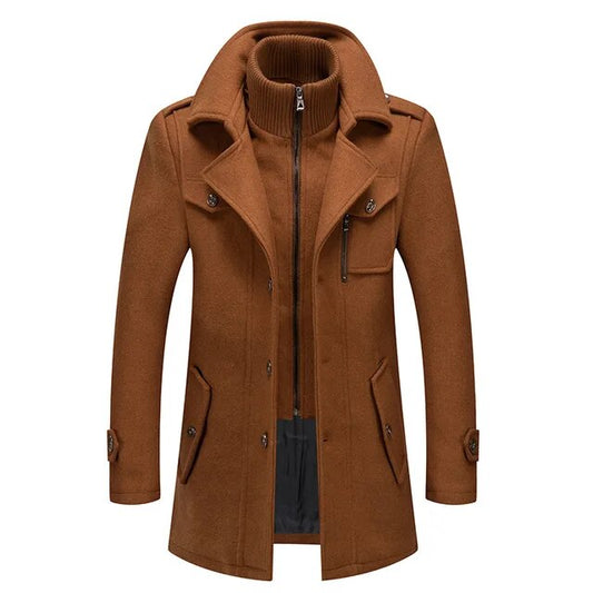 Cashmere trench coat for men