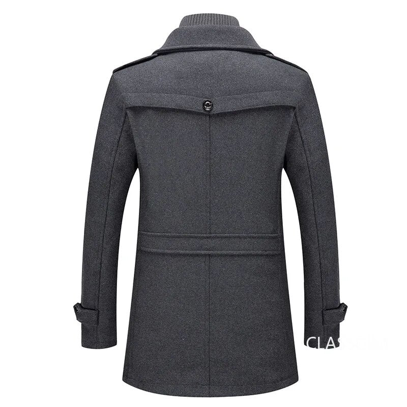 Cashmere trench coat for men
