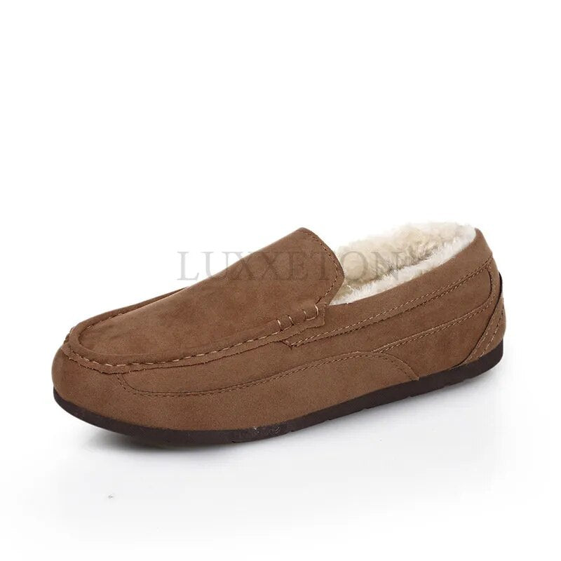 Men's Winter Leather Loafer Shoes