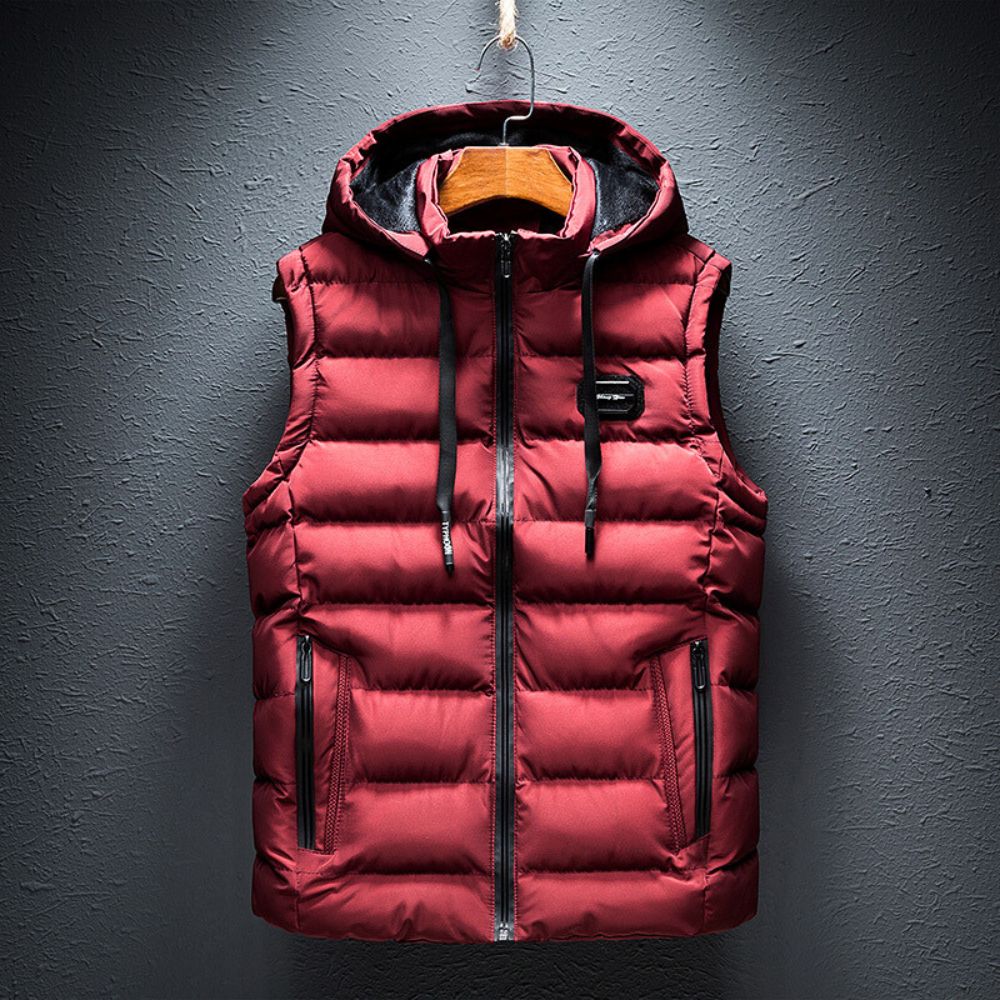 ArcticTrek Men's Hooded Vest