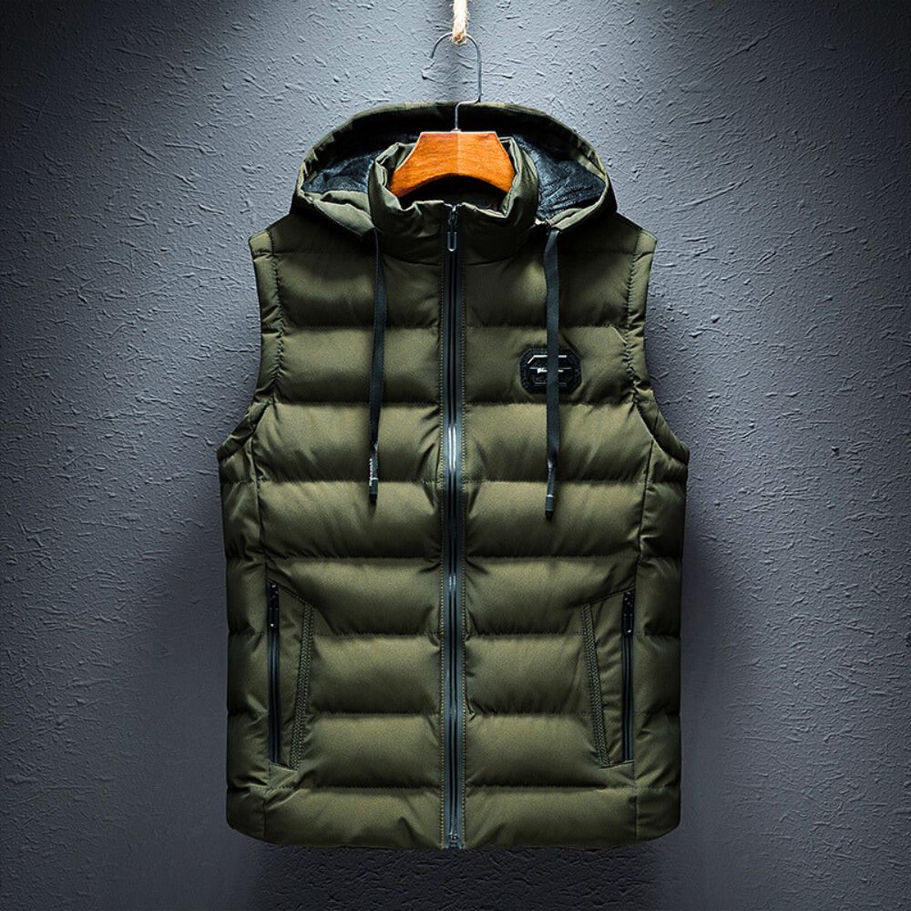 ArcticTrek Men's Hooded Vest
