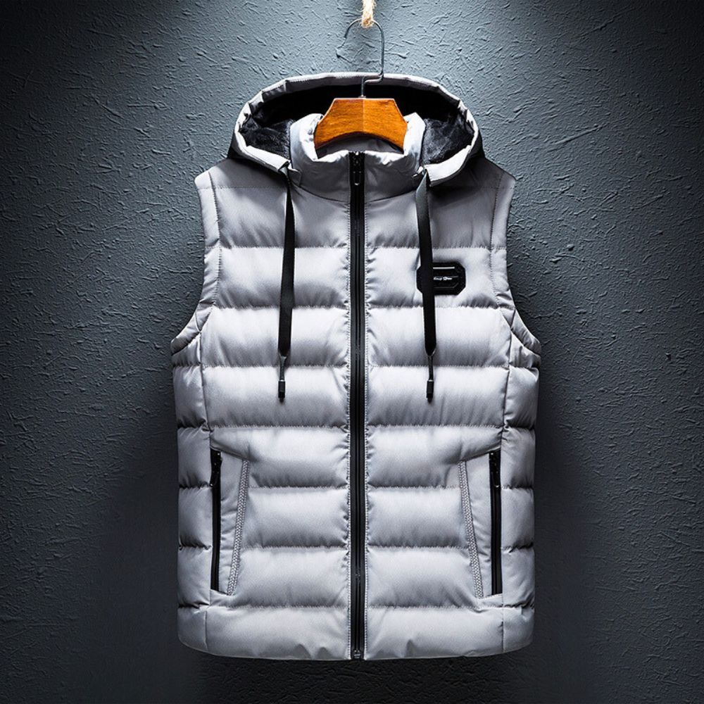 ArcticTrek Men's Hooded Vest
