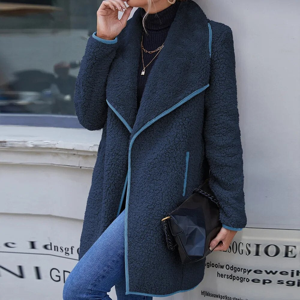 Jacke mit Teddykragen