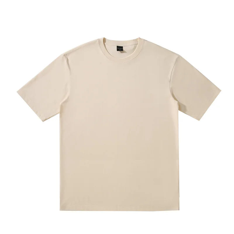 Cotton T-shirt with short, loose sleeves