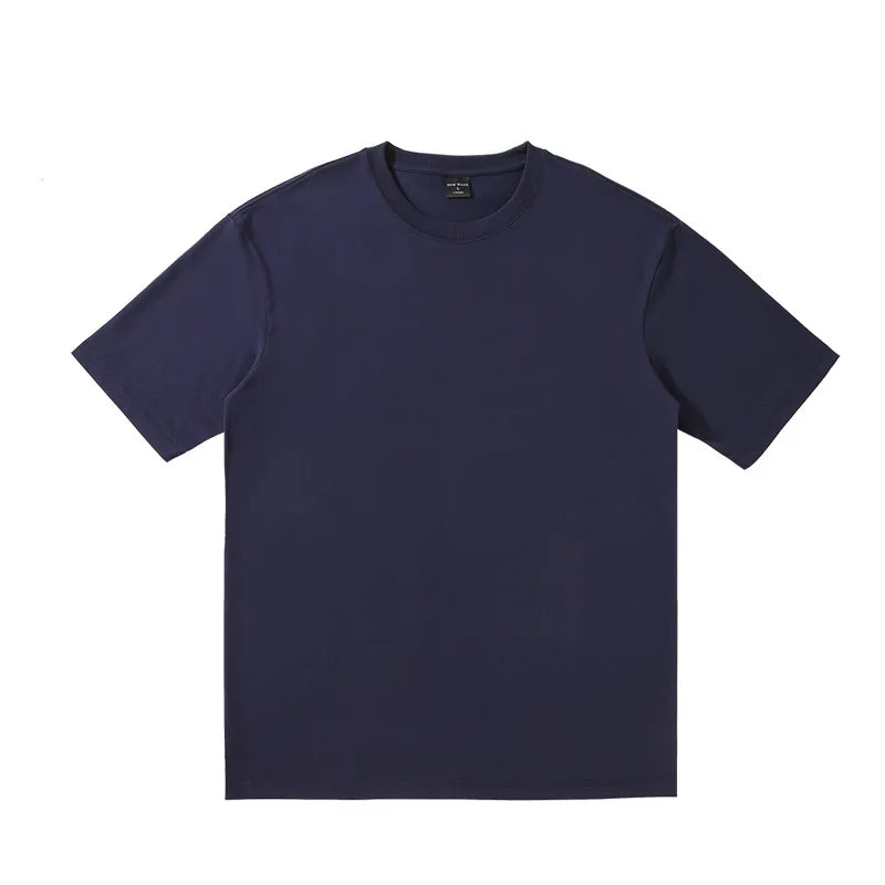 Cotton T-shirt with short, loose sleeves