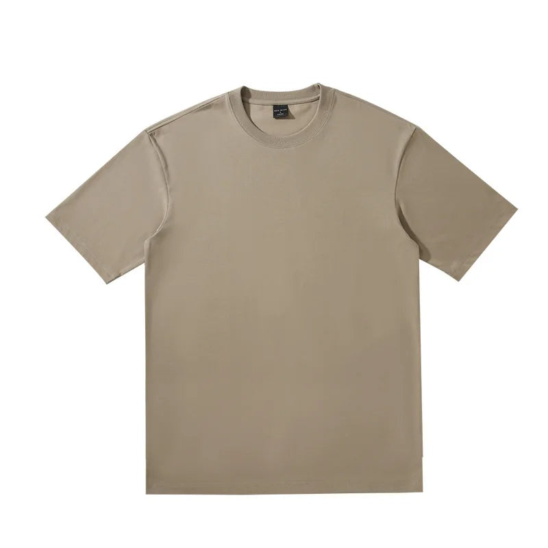 Cotton T-shirt with short, loose sleeves