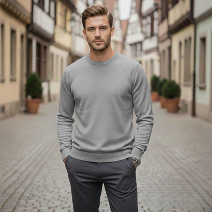 Ralph Mattew Rundhalspullover – Herren Strickpullover