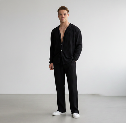 Ralph Mattew – Herren Button-Down Hemd & Hose Set