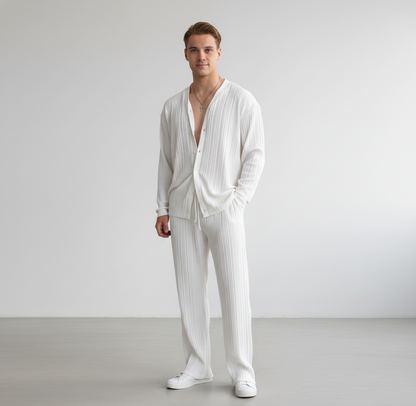 Ralph Mattew – Herren Button-Down Hemd & Hose Set