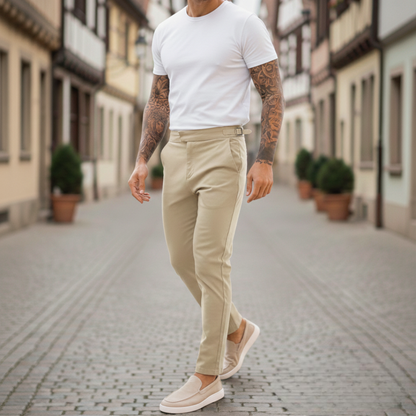 Herren Slim-Fit Stretch Trousers – Streetstyle Hose