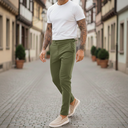 Herren Slim-Fit Stretch Trousers – Streetstyle Hose