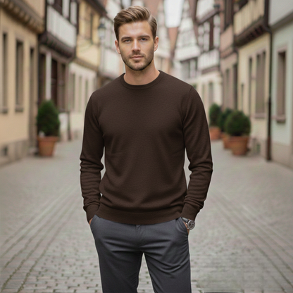 Ralph Mattew Rundhalspullover – Herren Strickpullover