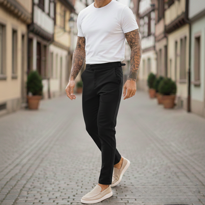 Herren Slim-Fit Stretch Trousers – Streetstyle Hose