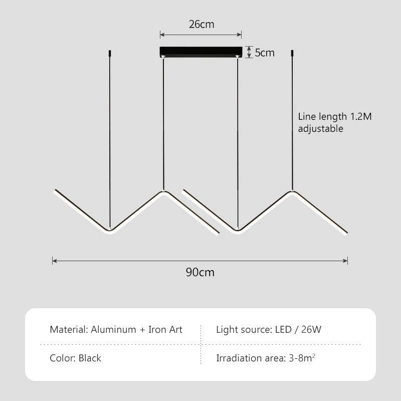 Ferline - Modern LED Pendelleuchte Hängelampe