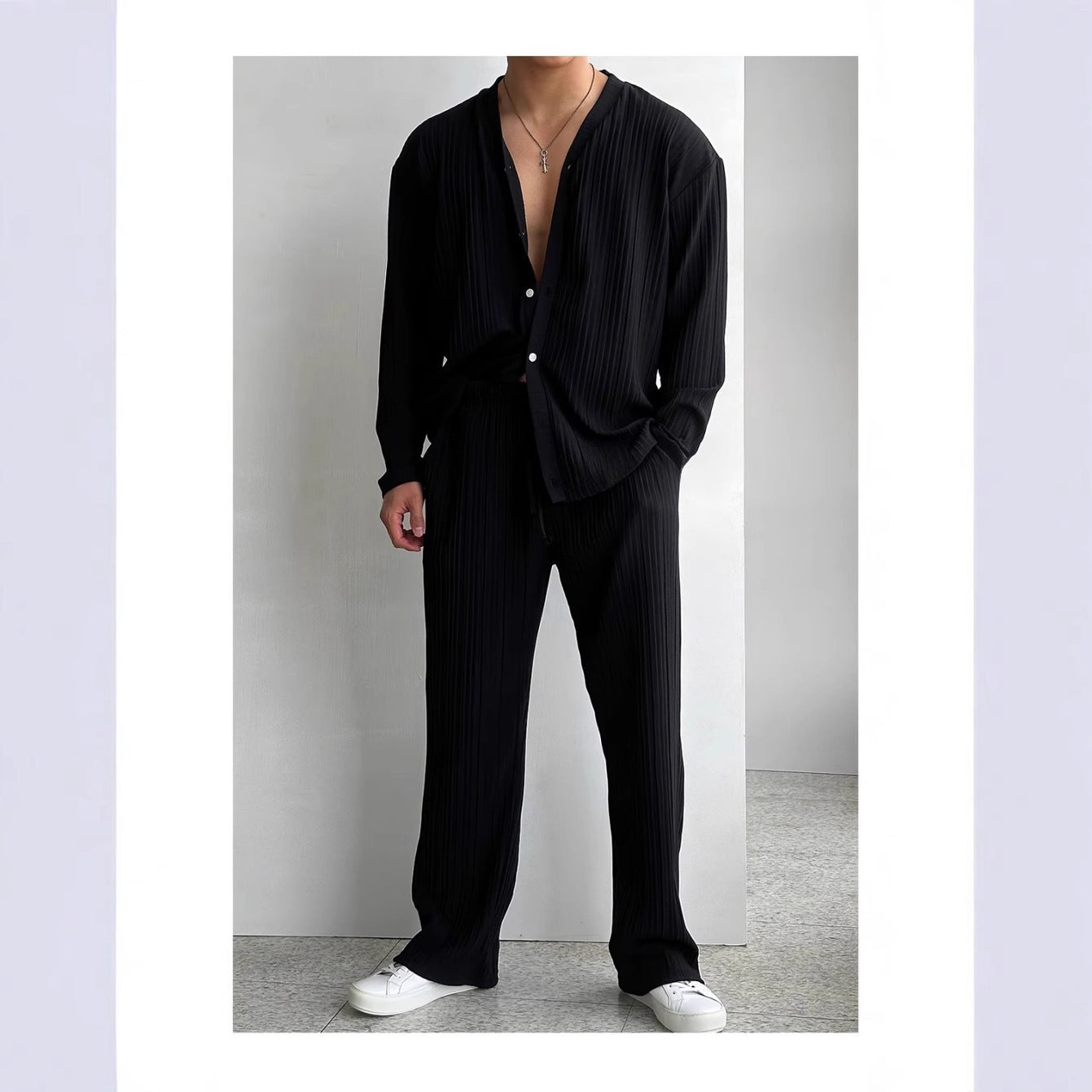 Ralph Mattew – Herren Button-Down Hemd & Hose Set