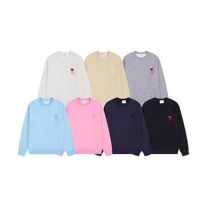 Pastellfarbenes Sweatshirt mit Rundhalsausschnitt – Schlichter Unisex Pullover für den Herbst