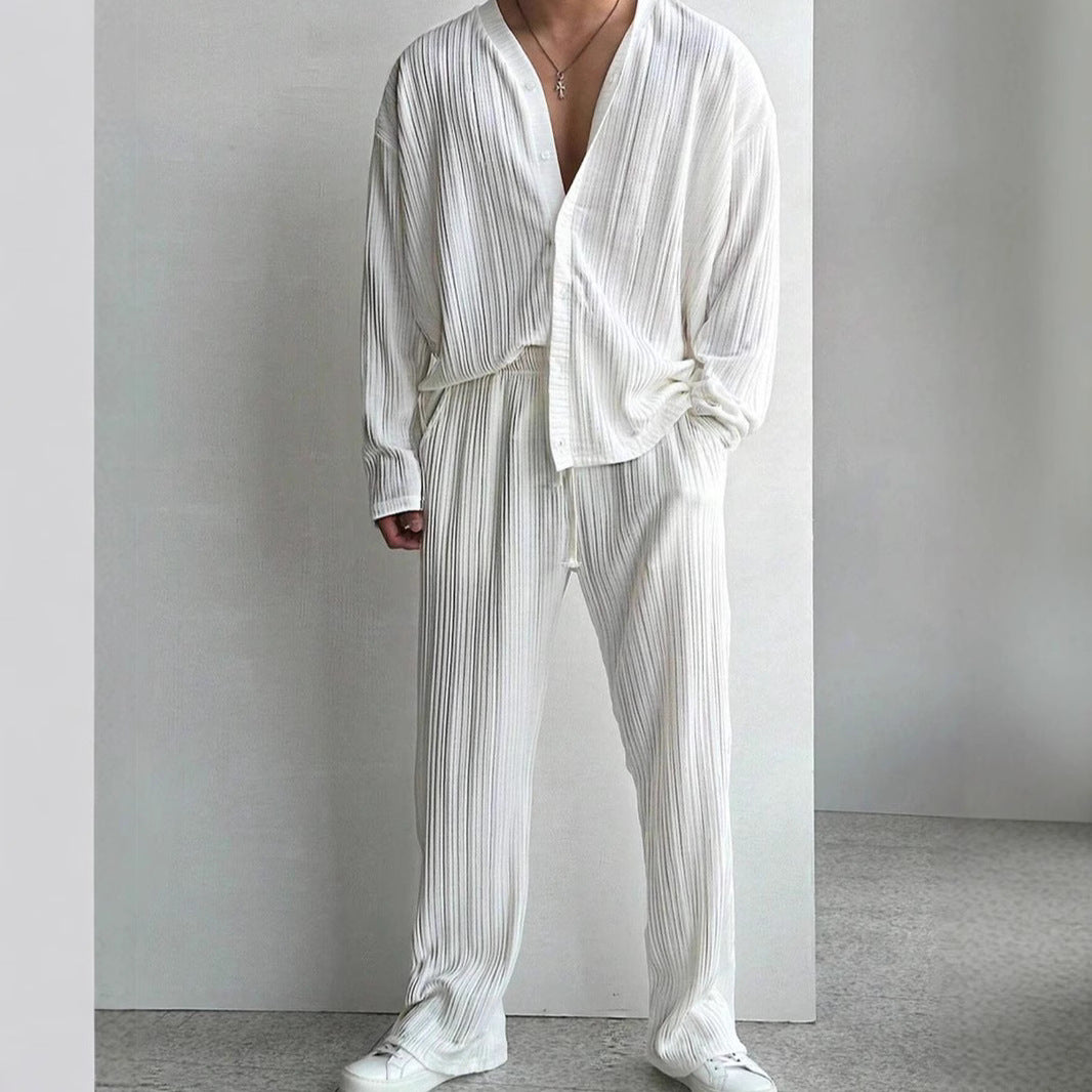Ralph Mattew – Herren Button-Down Hemd & Hose Set