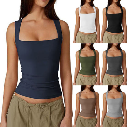 Damen Top mit eckigem Ausschnitt