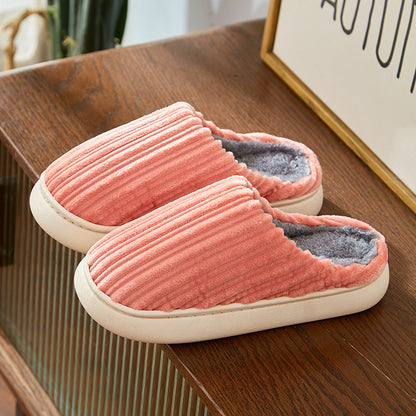 Men's/Women's cotton winter slippers