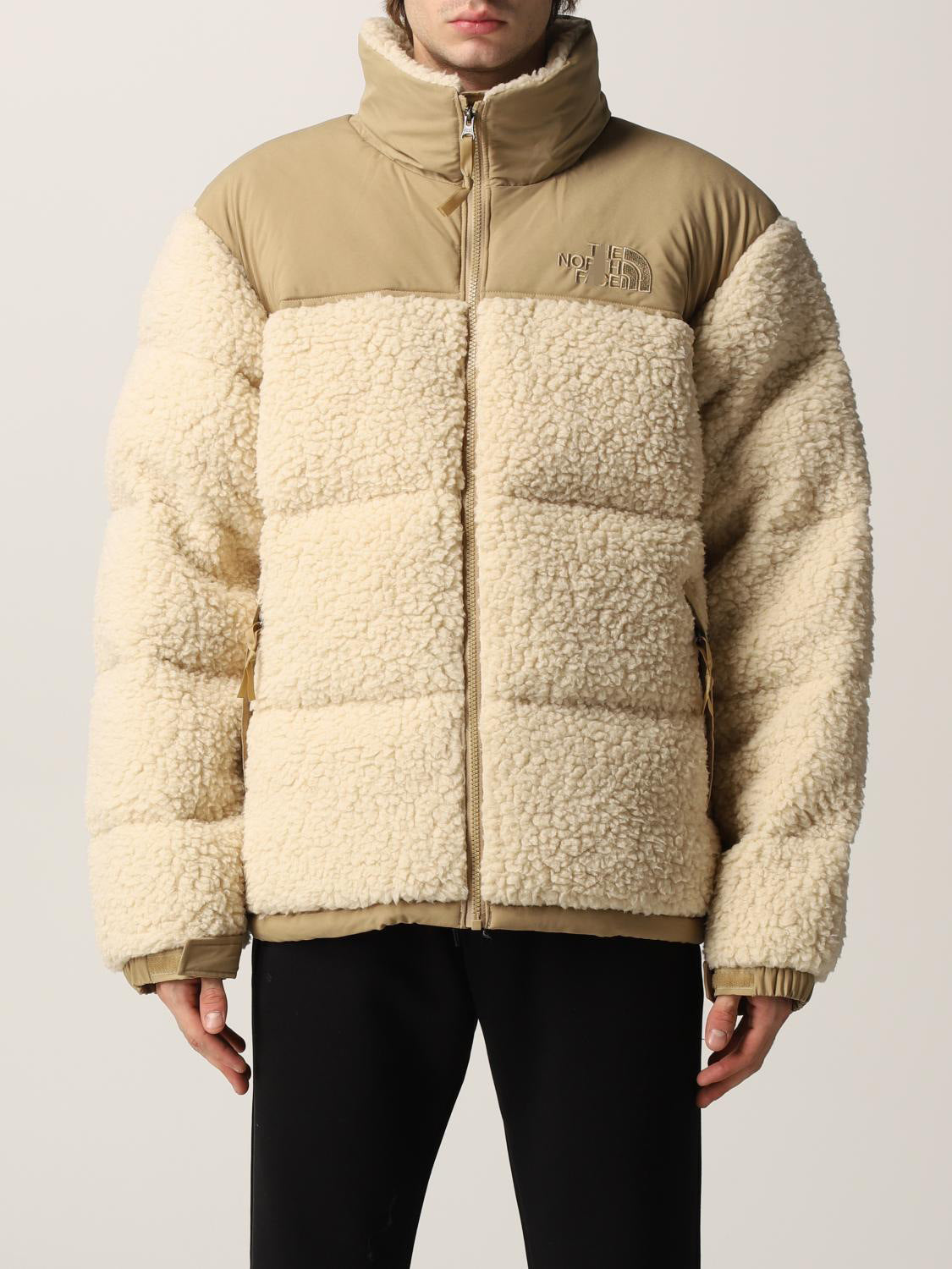 Herren-Fleecejacke aus dickem Lammfell – Warmer Stehkragenmantel