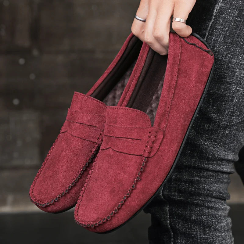 Leichte Loafers aus Wildleder für Männer