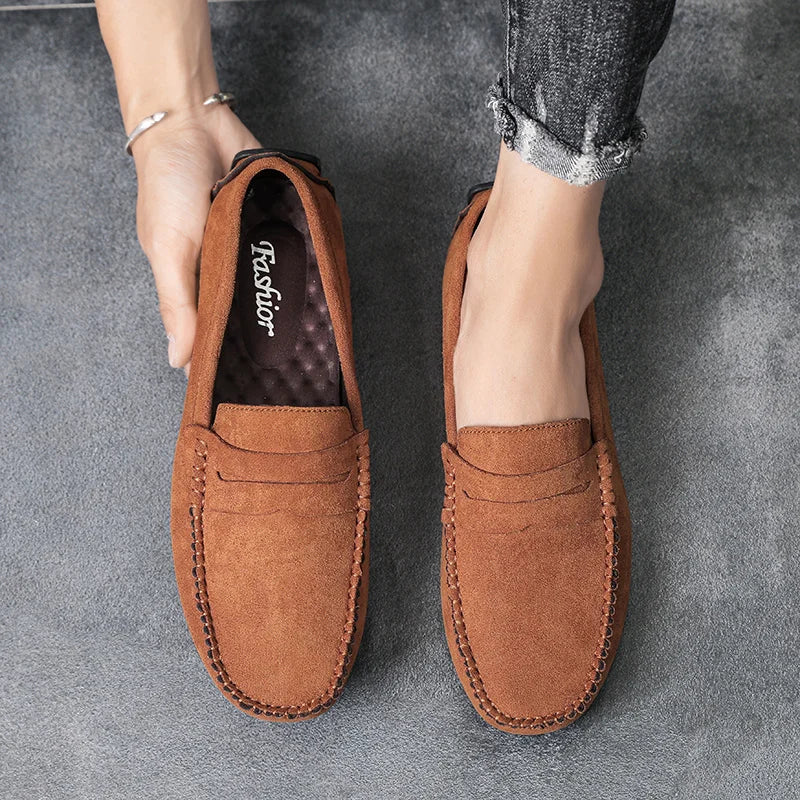 Leichte Loafers aus Wildleder für Männer