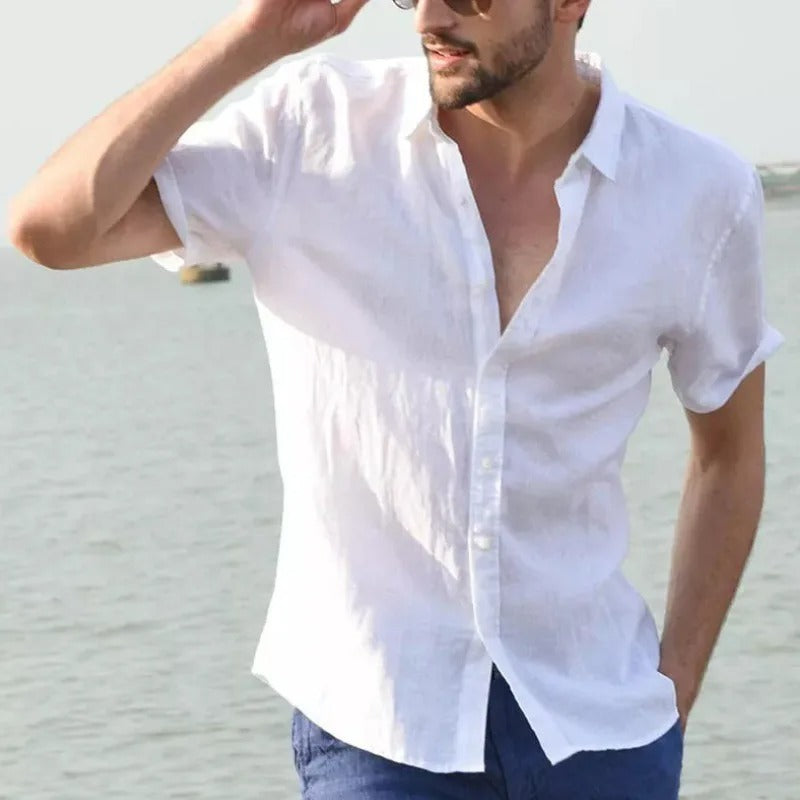 Herren Streetwear Freizeit Hemd mit Knöpfen