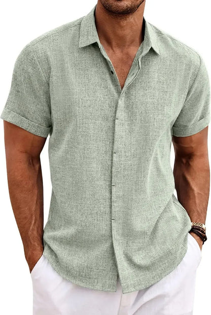 Herren Freizeit Pullover Kurzarm Modehemd
