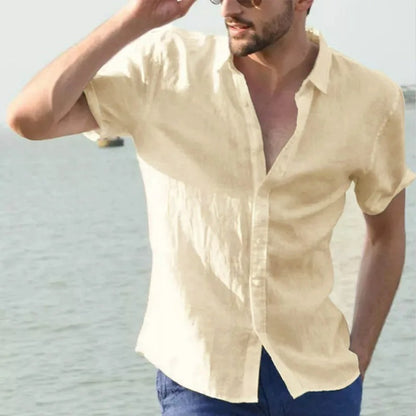 Herren Streetwear Freizeit Hemd mit Knöpfen