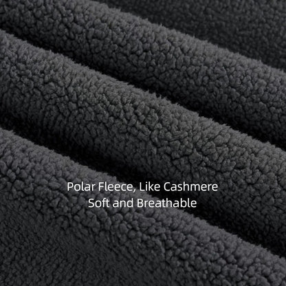 Dicke Polar-Fleece-Kapuzenjacke – Schwerer Baumwoll-Plus-Samt Unisex-Sweatshirt