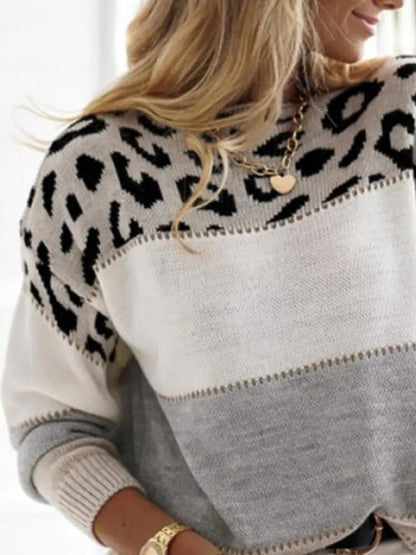 Leopard Stripe Sweater