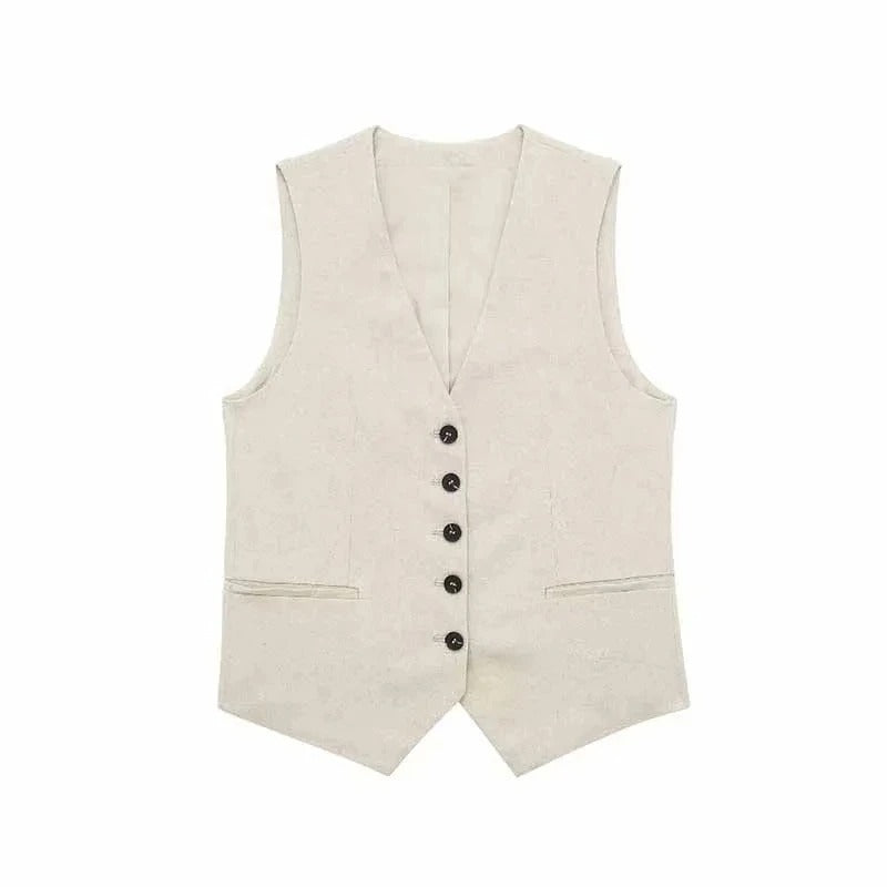 Damen Mode Anzug Streetwear Weste