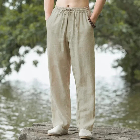 Breezy Leinen Strandhose für Männer