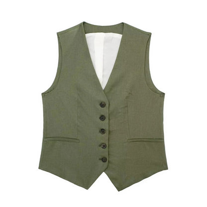 Damen Mode Anzug Streetwear Weste