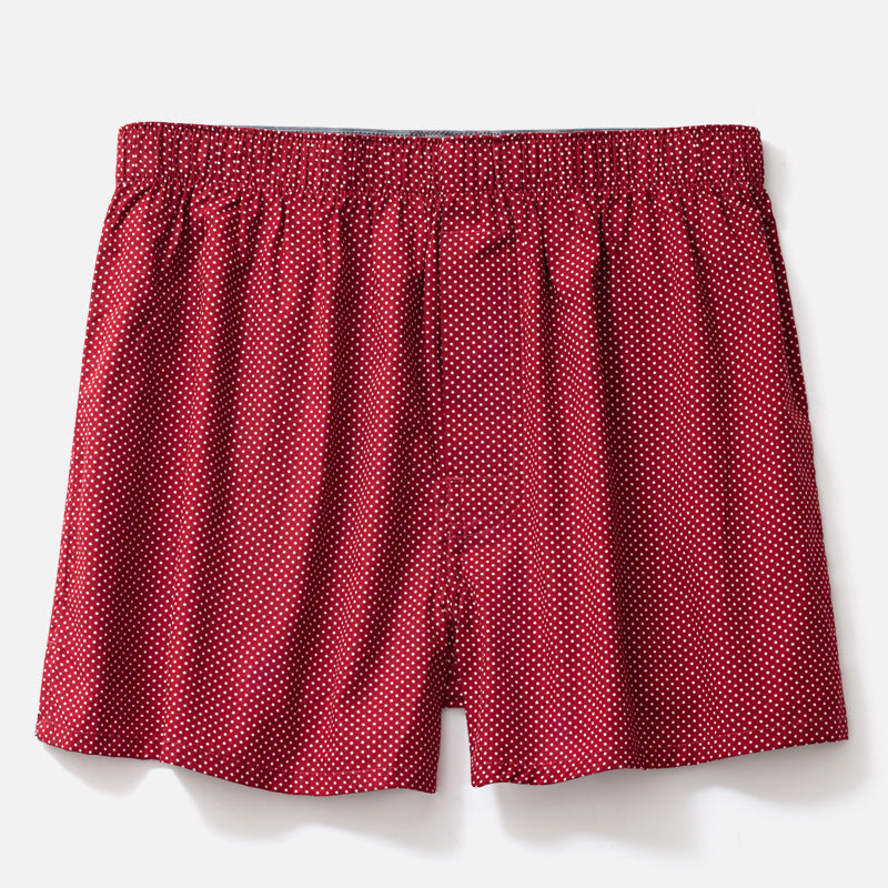 Herren Baumwoll-Boxershorts – Bequeme gewebte Unterwäsche Trunks für den täglichen Gebrauch