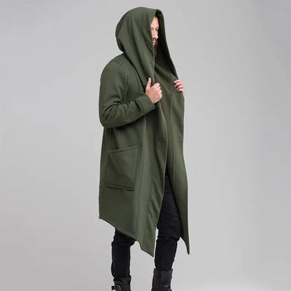 Offene Strickjacke Cape Mantel mit Kapuze für Männer Frauen